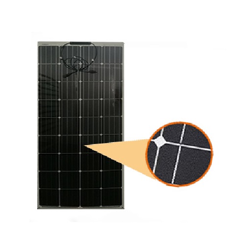 Filme fino painéis solares flexíveis da laminação ETFE de 160 watts 0
