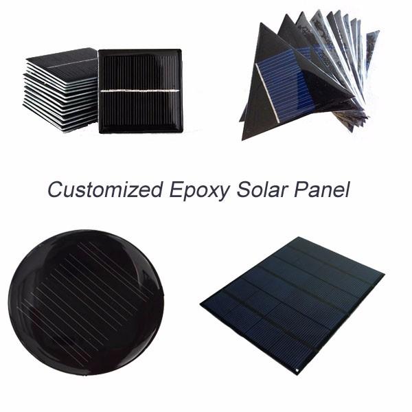 painéis solares do ANIMAL DE ESTIMAÇÃO da resina de cola Epoxy de 1W 2W 3W 1V 2V 3V 5V mini 2