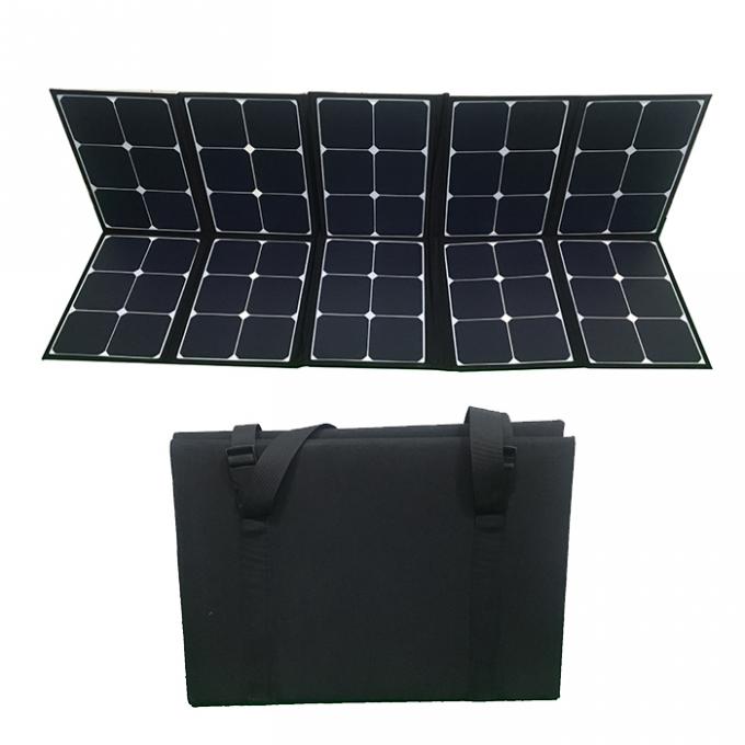 Portable 200w de pouco peso que dobra os painéis solares para acampar 2